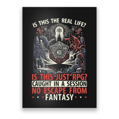 Role Playing Game Rpg Master D20 Tabletop Funny Rpg Gamer Poster
