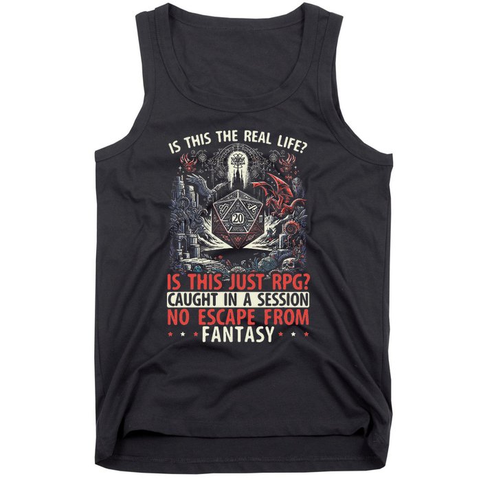 Role Playing Game Rpg Master D20 Tabletop Funny Rpg Gamer Tank Top