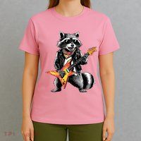 Racoon Playing Guitar T-Shirt