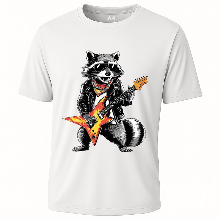 Racoon Playing Guitar Performance Shirt