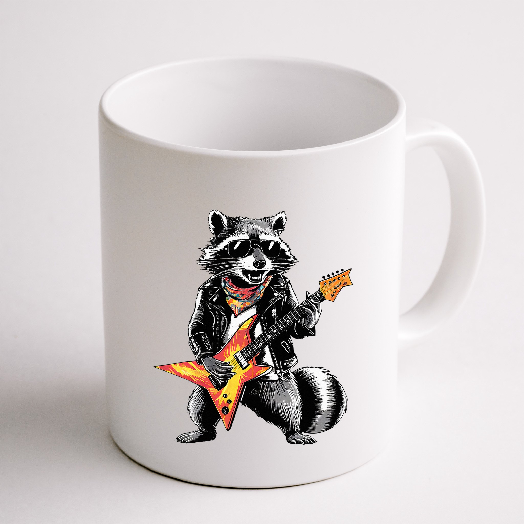 Racoon Playing Guitar Mug