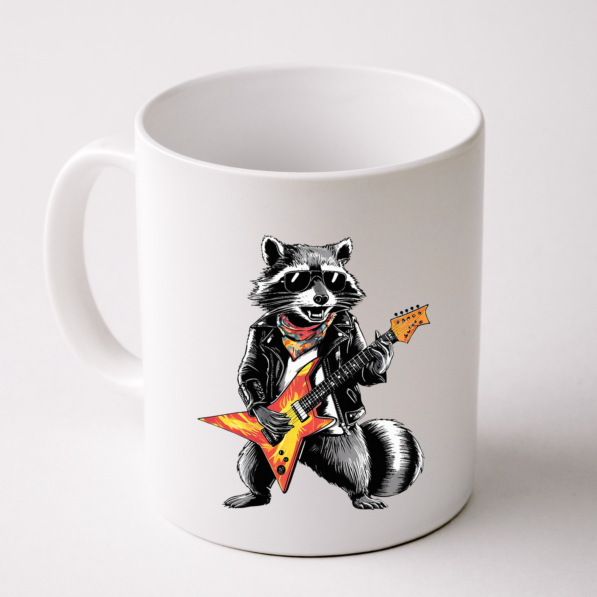 Racoon Playing Guitar Mug