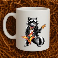 Racoon Playing Guitar Mug