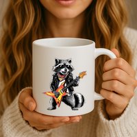 Racoon Playing Guitar Mug