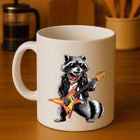 Racoon Playing Guitar Mug