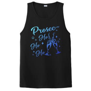 Retro Prosec Ho Ho Ho Funny Presecco Christmas Vacation Gift PosiCharge Competitor Tank