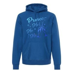 Retro Prosec Ho Ho Ho Funny Presecco Christmas Vacation Gift Premium Hoodie