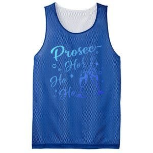 Retro Prosec Ho Ho Ho Funny Presecco Christmas Vacation Gift Mesh Reversible Basketball Jersey Tank