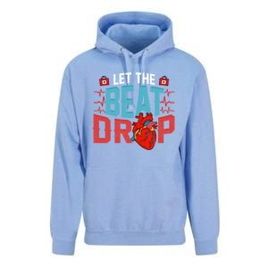 Rn Phrase Hospital Pvst Adenosine Let The Beat Drop Nurse Gift Unisex Surf Hoodie