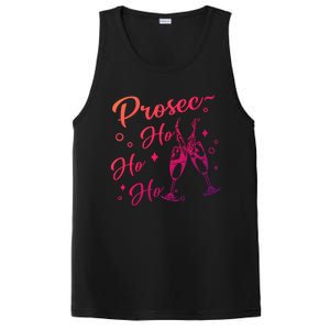 Retro Prosec Ho Ho Ho Funny Presecco Christmas Vacation Gift PosiCharge Competitor Tank