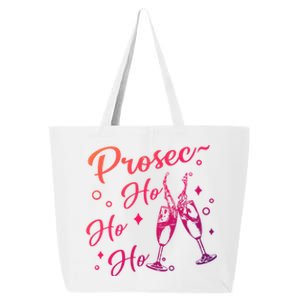 Retro Prosec Ho Ho Ho Funny Presecco Christmas Vacation Gift 25L Jumbo Tote