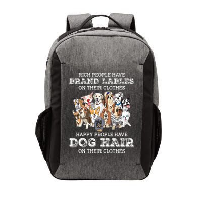 Rich People Have Brand Labels On Their Clothes Happy People Vector Backpack