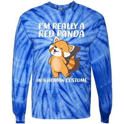 Red Panda Halloween Costume Red Pandas Tie-Dye Long Sleeve Shirt