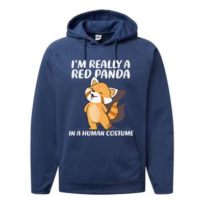 Red Panda Halloween Costume Red Pandas Performance Fleece Hoodie