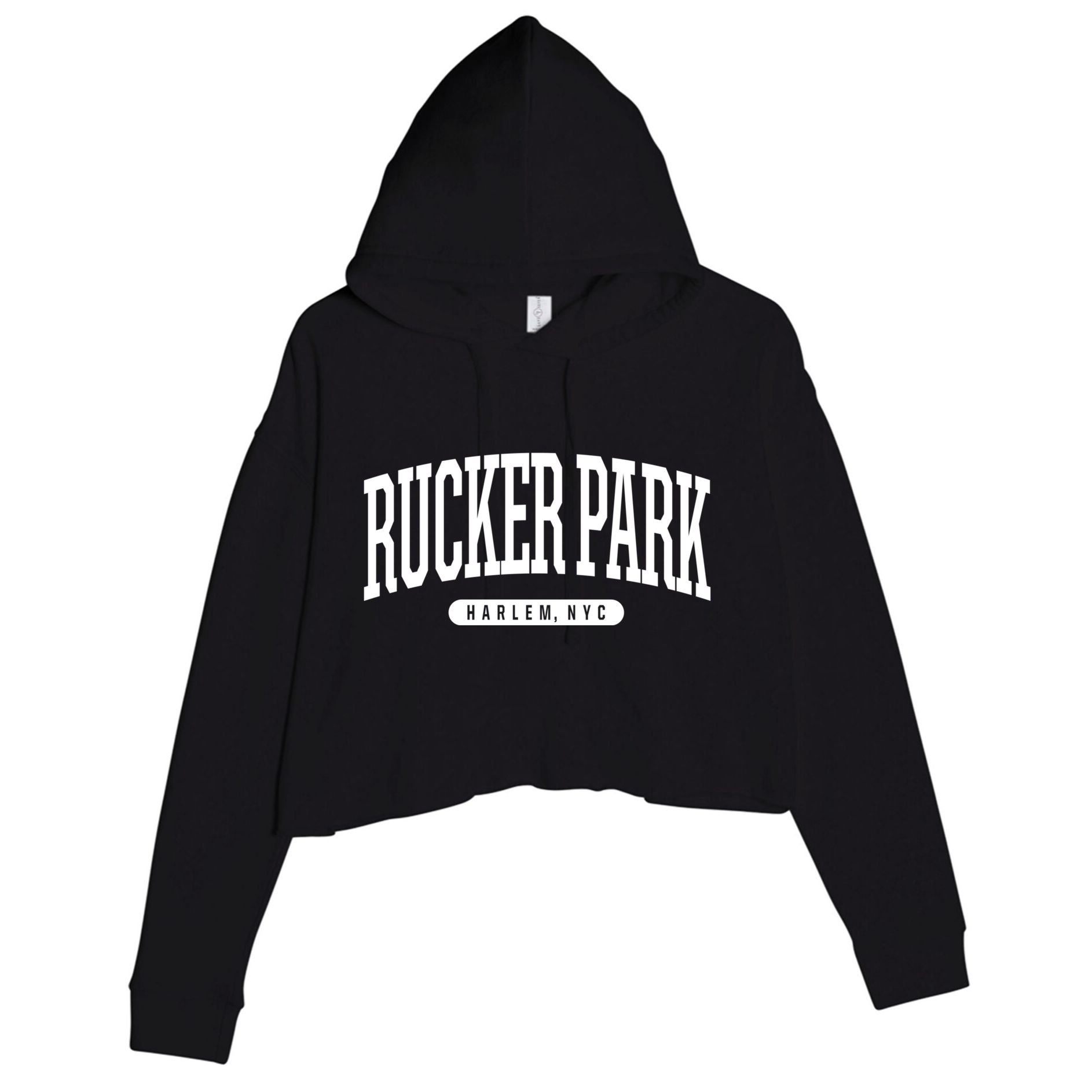 Rucker Park Harlem Ny Souvenirs & Gifts Nyc Borough Rucker Park Harlem New York Crop Fleece Hoodie