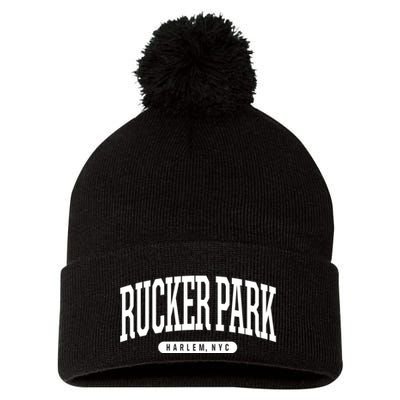 Rucker Park Harlem Ny Souvenirs & Gifts Nyc Borough Rucker Park Harlem New York Pom Pom 12in Knit Beanie
