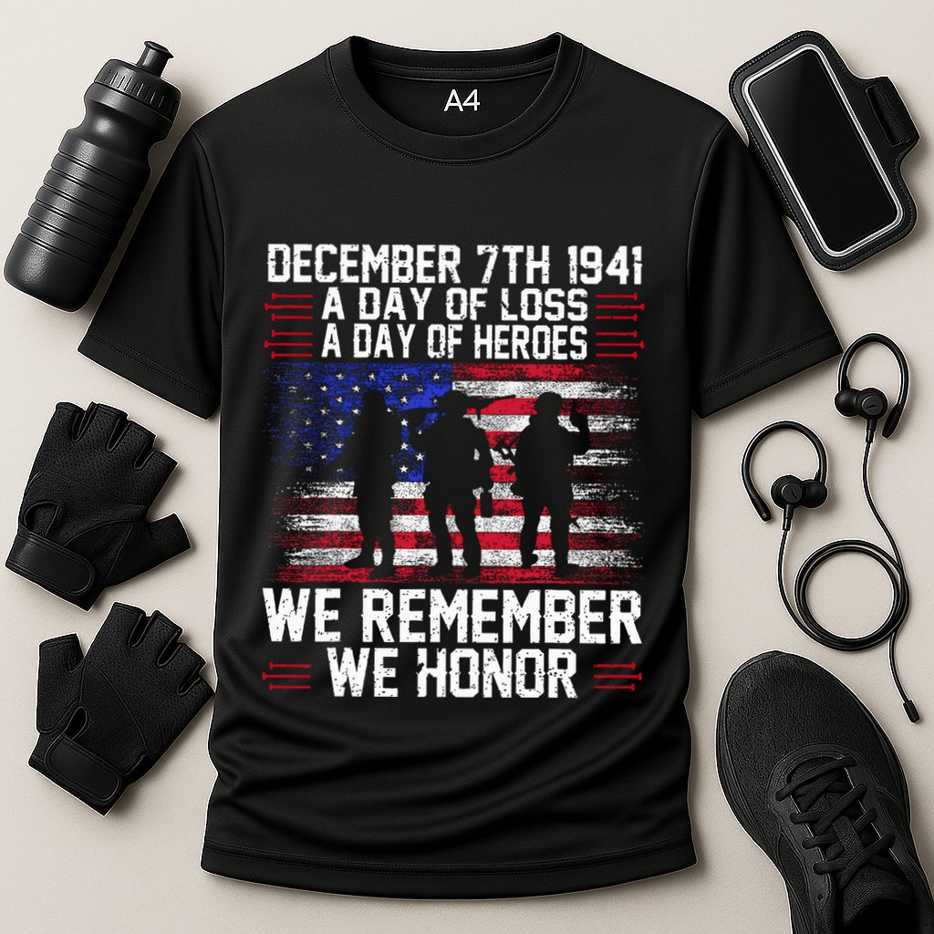 Remember Pearl Harbor 1941 Air Raid Plane Design Performance Shirt