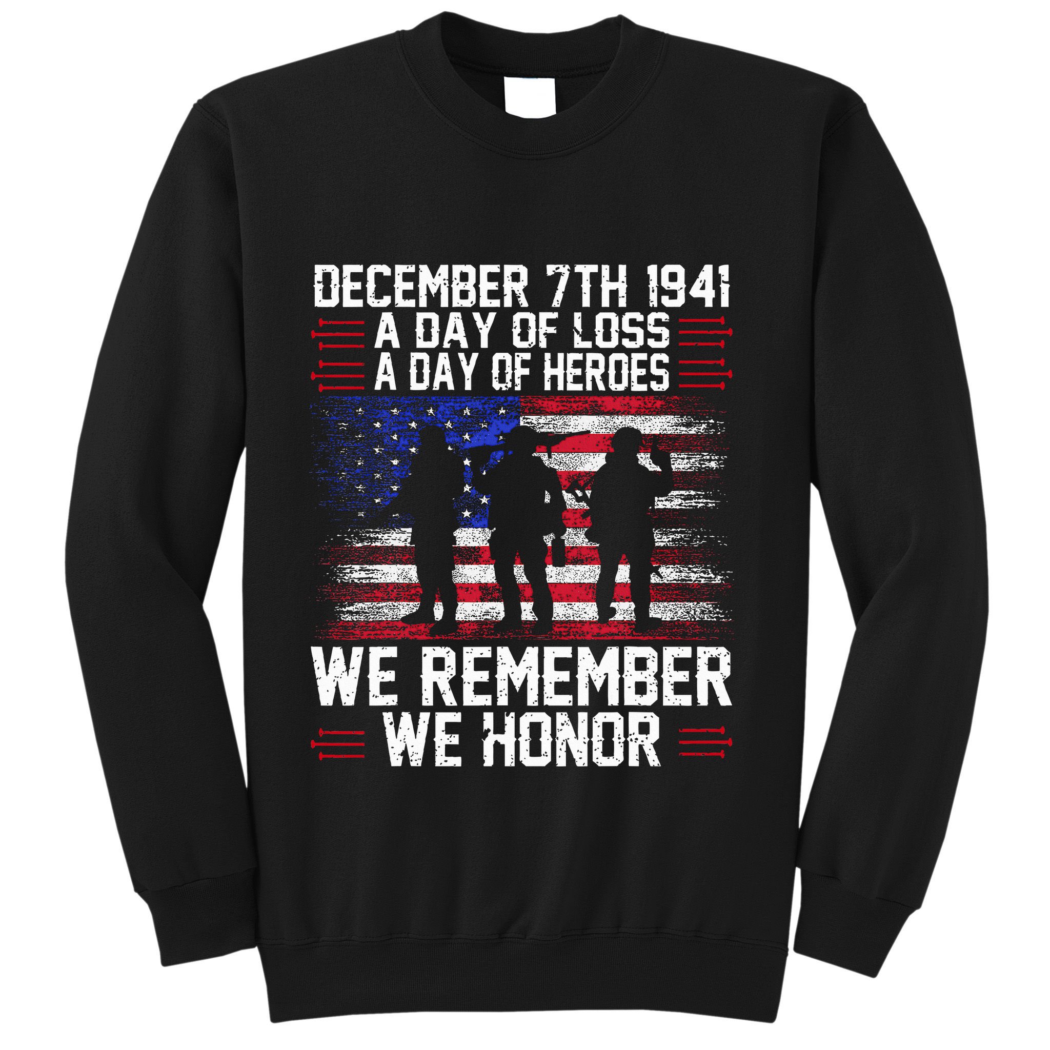 Remember Pearl Harbor 1941 Air Raid Plane Design Sweatshirt