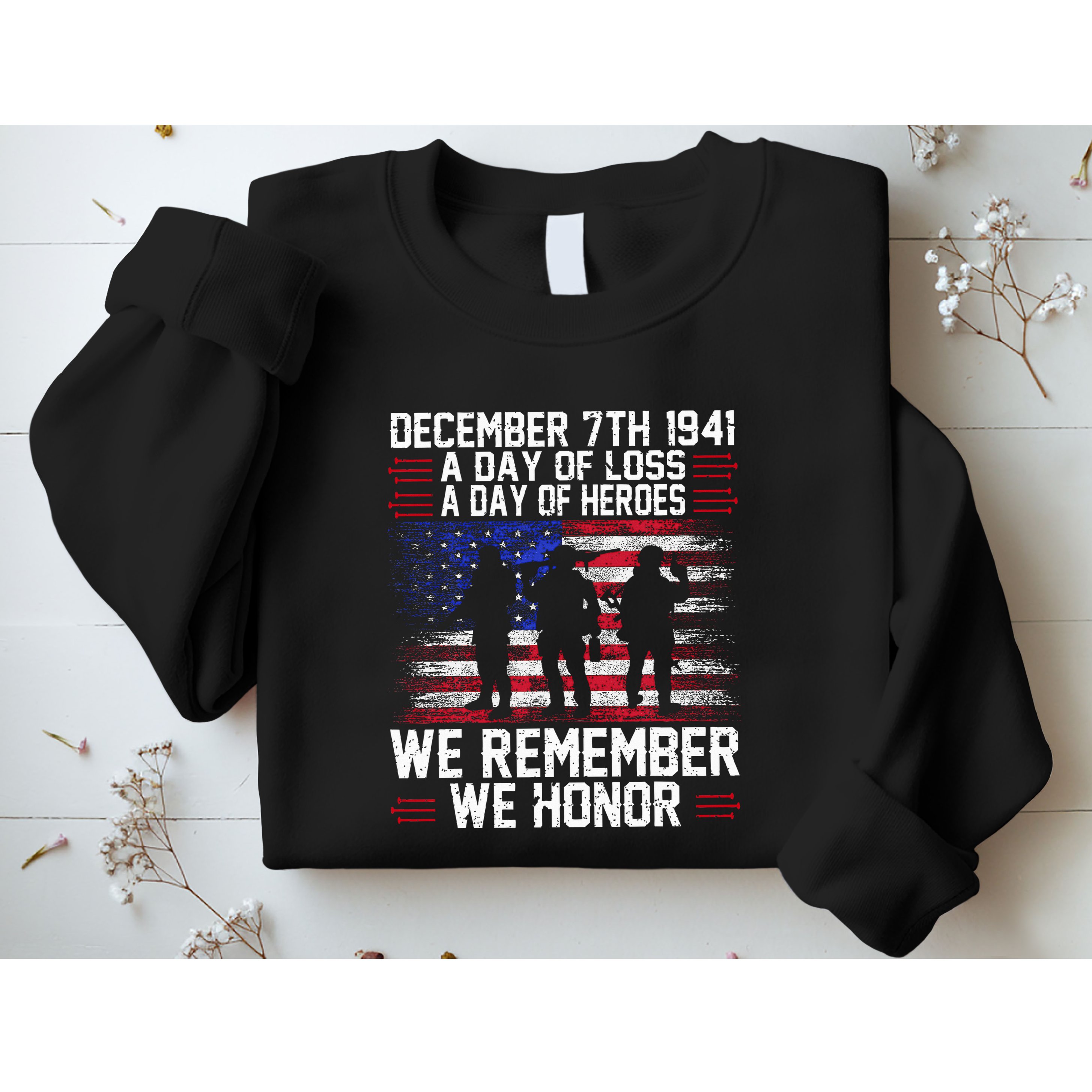 Remember Pearl Harbor 1941 Air Raid Plane Design Sweatshirt
