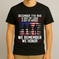 Remember Pearl Harbor 1941 Air Raid Plane Design T-Shirt