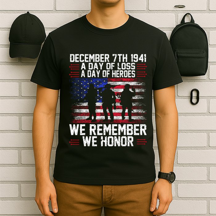 Remember Pearl Harbor 1941 Air Raid Plane Design T-Shirt