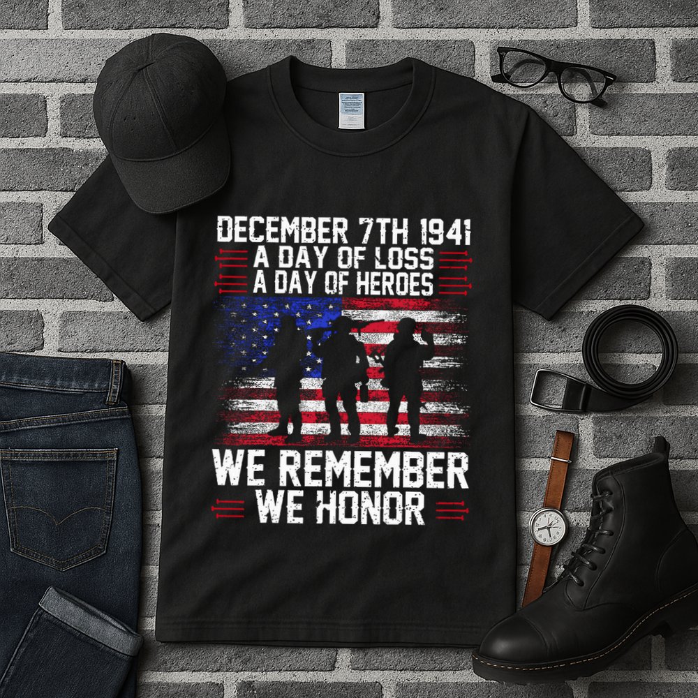 Remember Pearl Harbor 1941 Air Raid Plane Design Tall T-Shirt