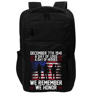 Remember Pearl Harbor 1941 Air Raid Plane Design Impact Tech Backpack