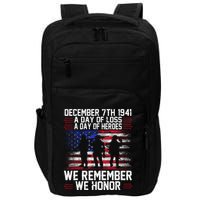 Remember Pearl Harbor 1941 Air Raid Plane Design Impact Tech Backpack