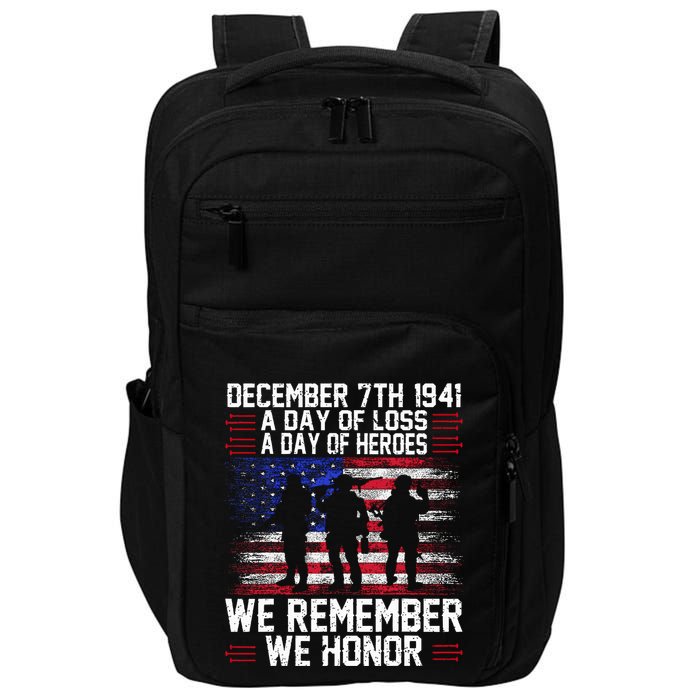 Remember Pearl Harbor 1941 Air Raid Plane Design Impact Tech Backpack