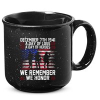 Remember Pearl Harbor 1941 Air Raid Plane Design 15oz Campfire Ceramic Mug