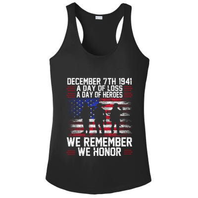 Remember Pearl Harbor 1941 Air Raid Plane Design Ladies PosiCharge Competitor Racerback Tank
