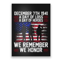 Remember Pearl Harbor 1941 Air Raid Plane Design Poster