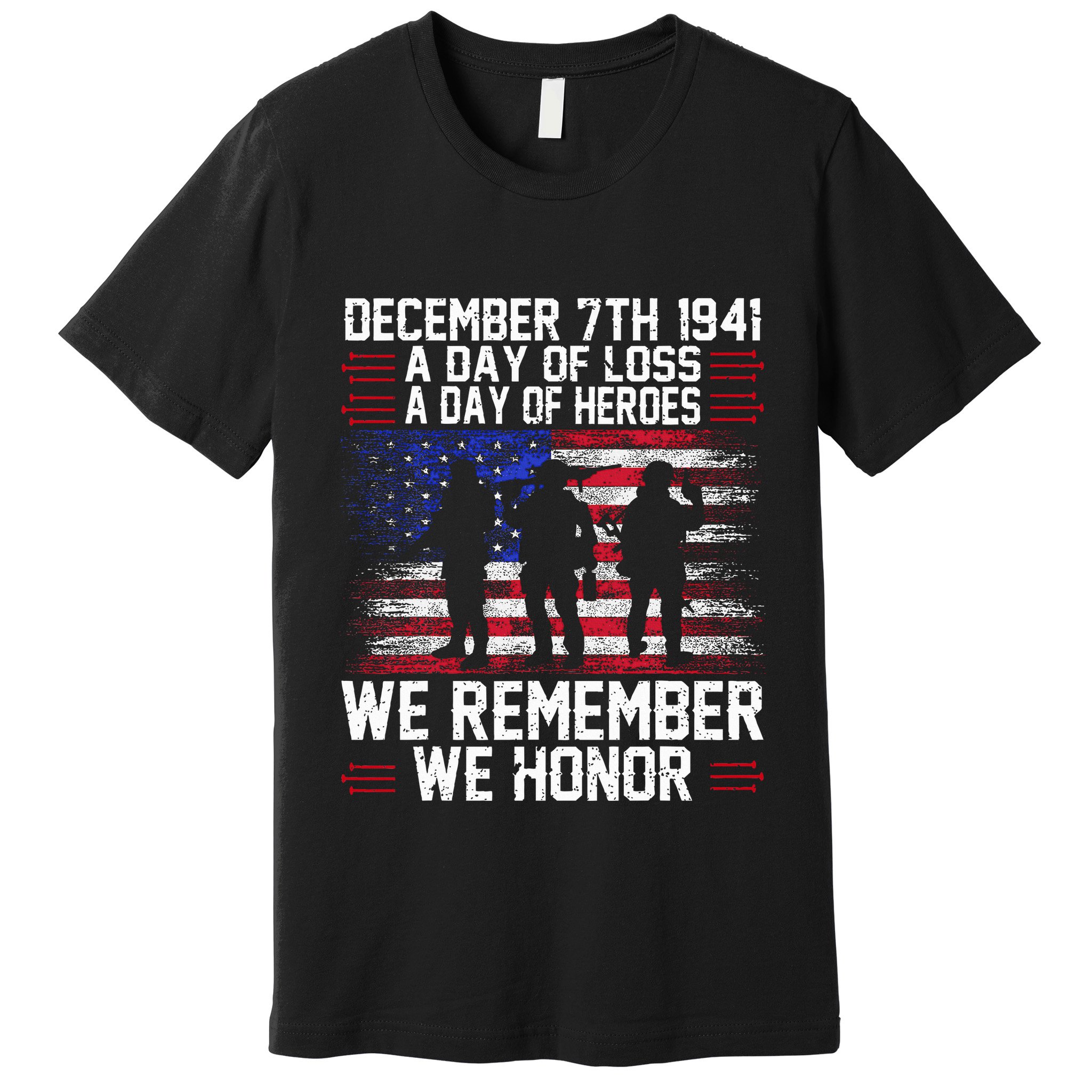 Remember Pearl Harbor 1941 Air Raid Plane Design Premium T-Shirt