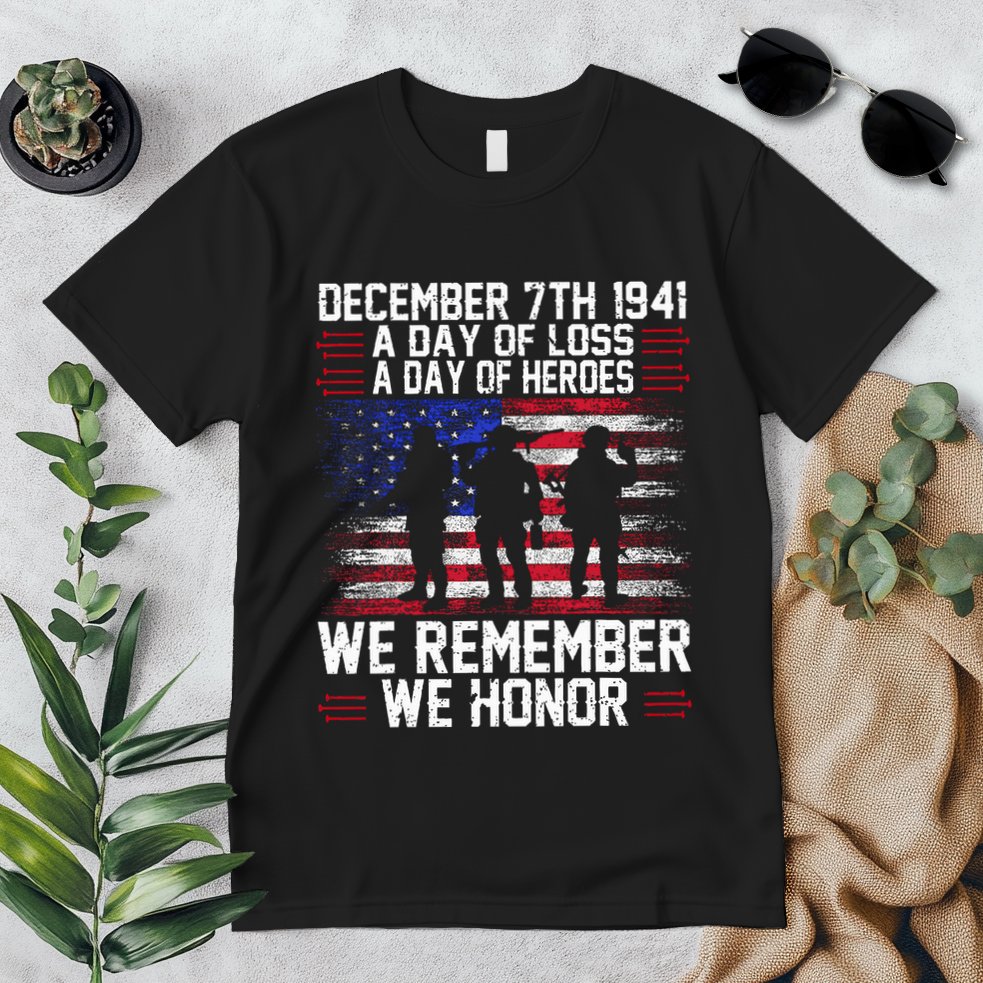 Remember Pearl Harbor 1941 Air Raid Plane Design Premium T-Shirt