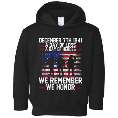 Remember Pearl Harbor 1941 Air Raid Plane Design Toddler Hoodie