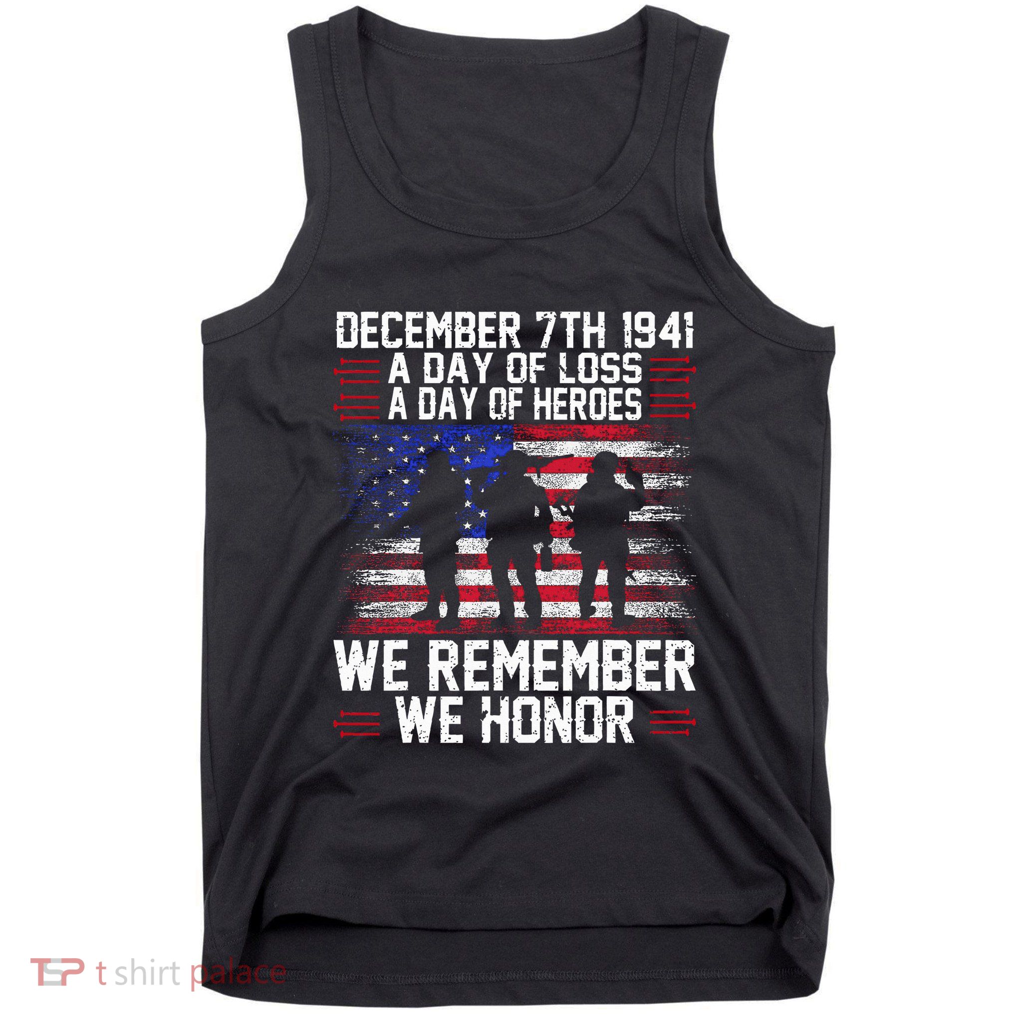 Remember Pearl Harbor 1941 Air Raid Plane Design Tank Top