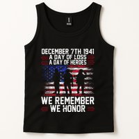 Remember Pearl Harbor 1941 Air Raid Plane Design Tank Top