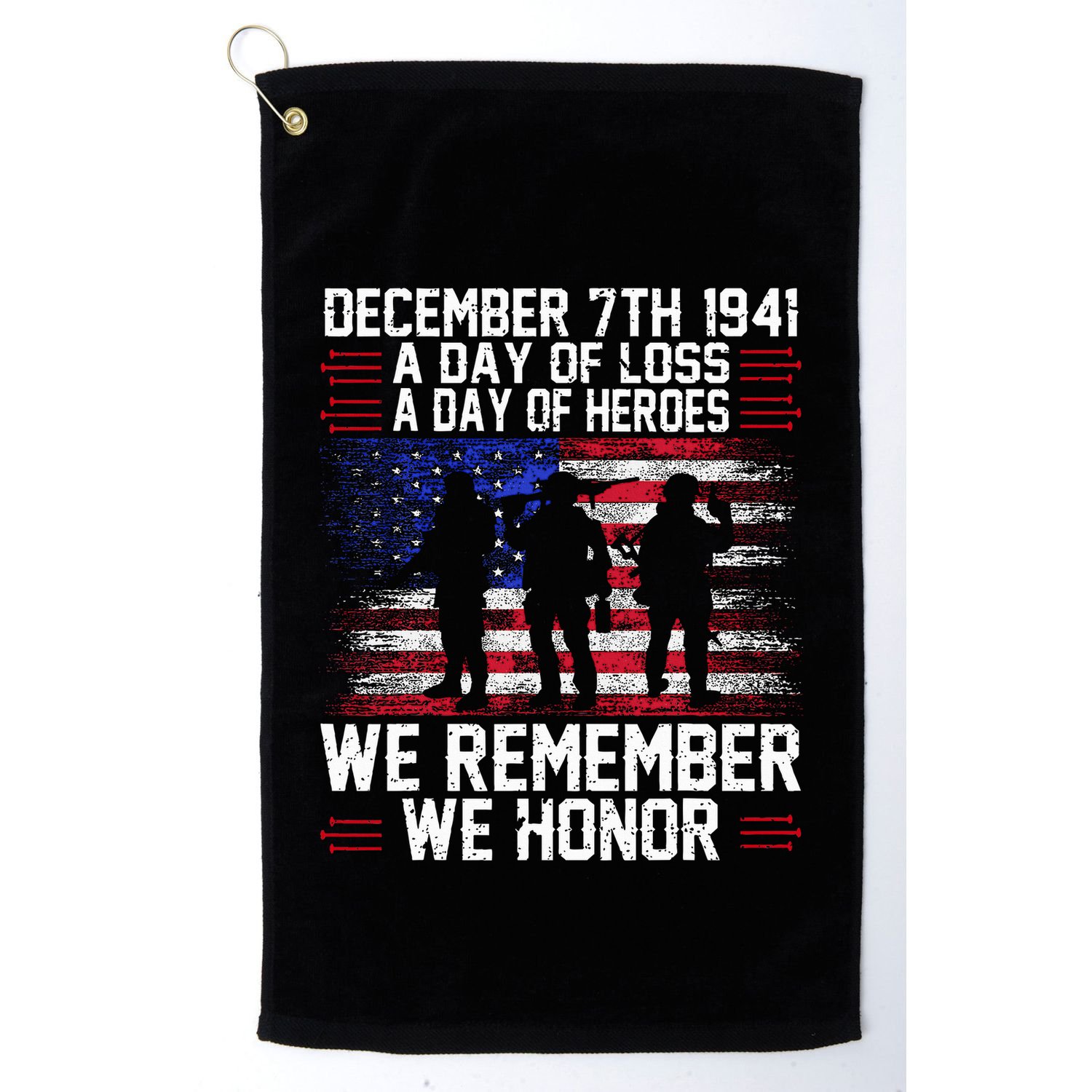 Remember Pearl Harbor 1941 Air Raid Plane Design Golf Towel