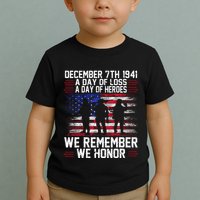 Remember Pearl Harbor 1941 Air Raid Plane Design Toddler T-Shirt