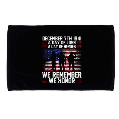 Remember Pearl Harbor 1941 Air Raid Plane Design Microfiber Hand Towel