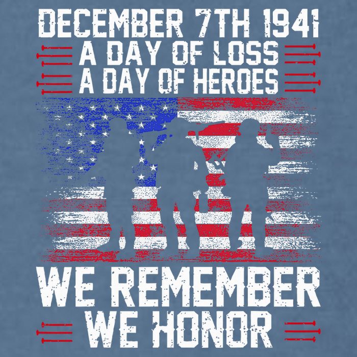 Remember Pearl Harbor 1941 Air Raid Plane Design Garment-Dyed Sweatshirt