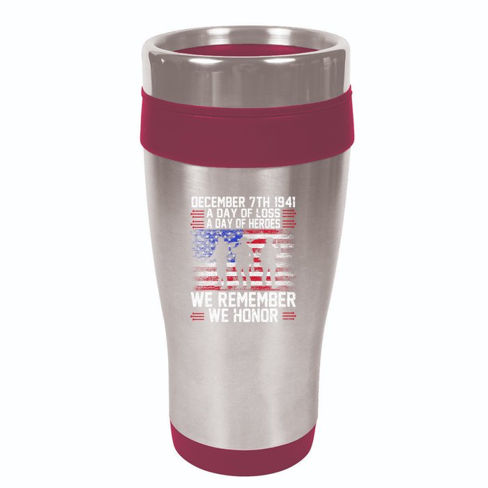 Remember Pearl Harbor 1941 Air Raid Plane Design 16oz Travel Tumbler
