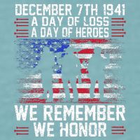 Remember Pearl Harbor 1941 Air Raid Plane Design Sueded Cloud Jersey T-Shirt