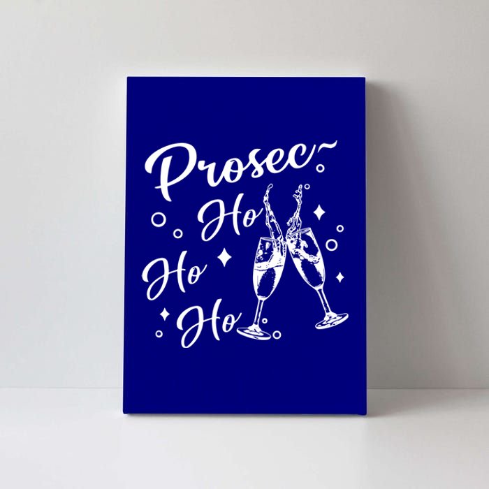 Retro Prosec Ho Ho Ho Funny Presecco Christmas Vacation Gift Canvas