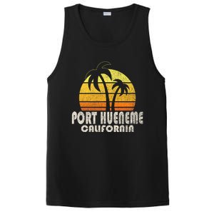 Retro Port Hueneme CA Beach Vacation PosiCharge Competitor Tank