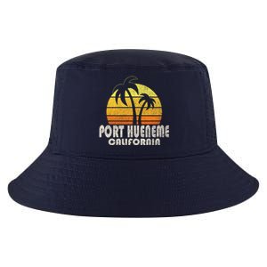 Retro Port Hueneme CA Beach Vacation Cool Comfort Performance Bucket Hat