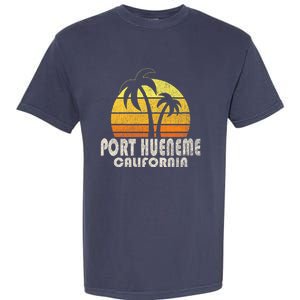 Retro Port Hueneme CA Beach Vacation Garment-Dyed Heavyweight T-Shirt