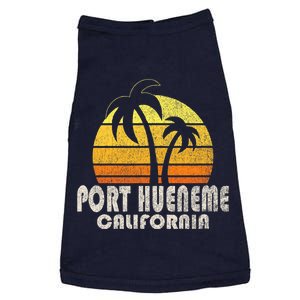 Retro Port Hueneme CA Beach Vacation Doggie Tank