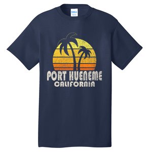 Retro Port Hueneme CA Beach Vacation Tall T-Shirt