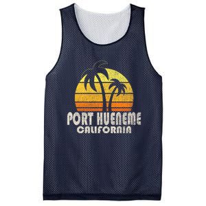 Retro Port Hueneme CA Beach Vacation Mesh Reversible Basketball Jersey Tank